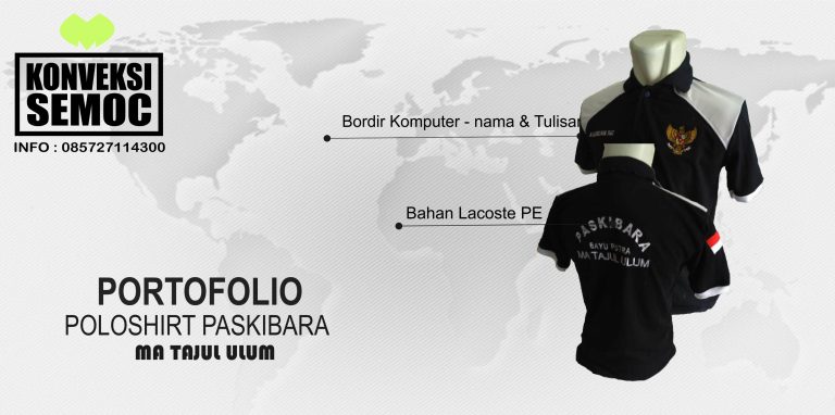 KAOS PASKIBARA - MA TAJUL ULUM - HASIL PEMBUATAN - KONVEKSI SEMOC SEMARANG