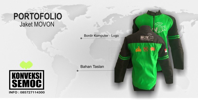 JAKET MOVON - TASLAN - HASIL PEMBUATAN - KONVEKSI SEMOC SEMARANG
