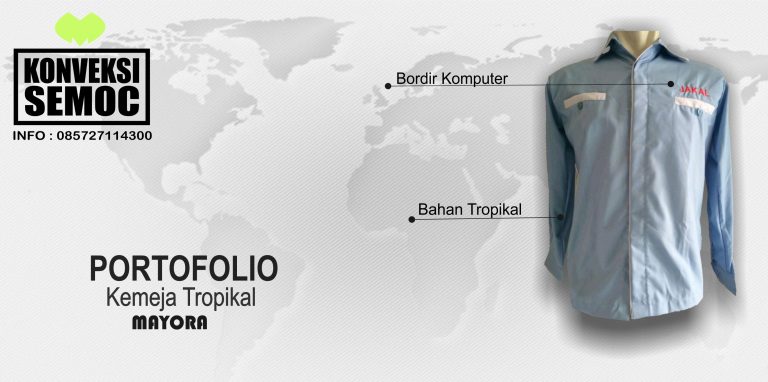 KEMEJA TROPIKAL - MAYORA - HASIL PEMBUATAN - KONVEKSI SEMOC SEMARANG
