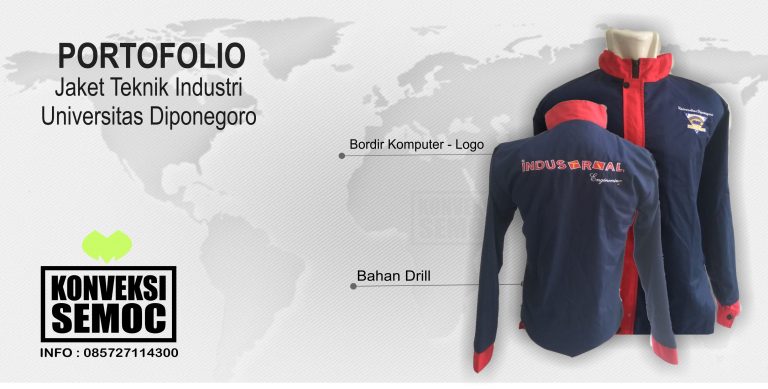 JAKET INDUSTRI UNDIP - DRILL - HASIL PEMBUATAN - KONVEKSI SEMOC SEMARANG