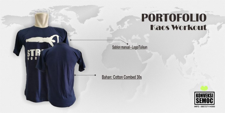 [Portofolio] kaos workout combed30s hasil pembuatan konveksi semoc semarang