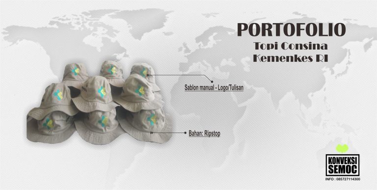 [Portofolio] Topi Consina Ripstop hasil pembuatan konveksi semoc semarang