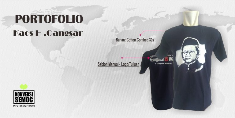 [Portofolio] Kaos gangsar combed 30s hasil pembuatan konveksi semoc semarang